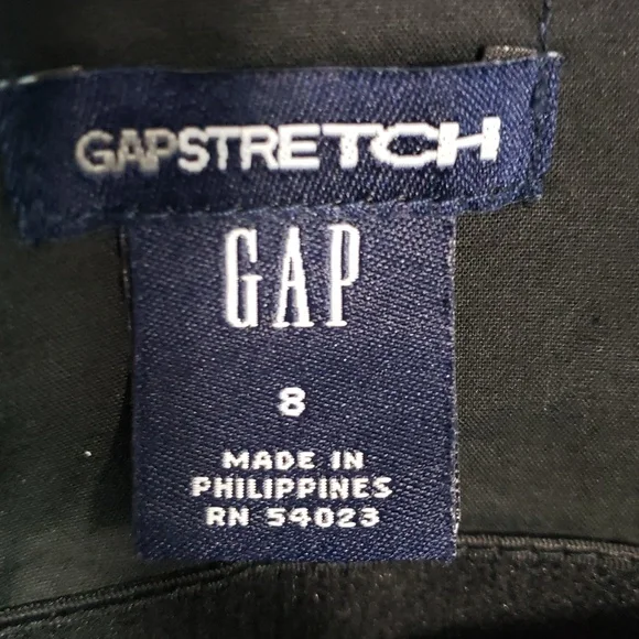 Classic Black Strapless A-Line Dress Cotton Gap Size 8. Party Casual. LBD - Picture 6 of 9